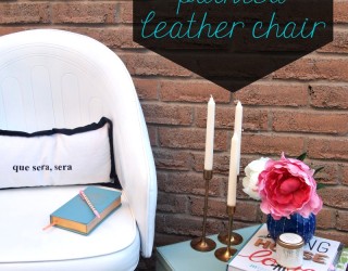 Chic DIY Painted Leather Office Chair