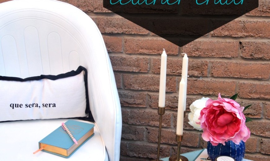 Chic DIY Painted Leather Office Chair