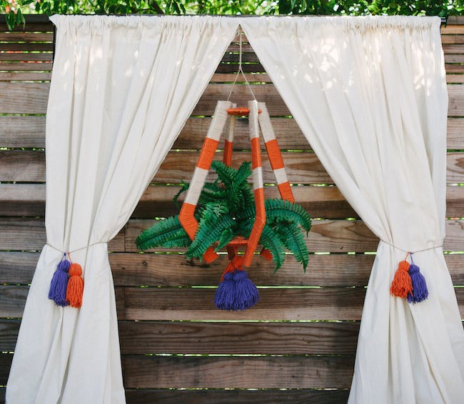 DIY bohemian chandelier from Green Wedding Shoes