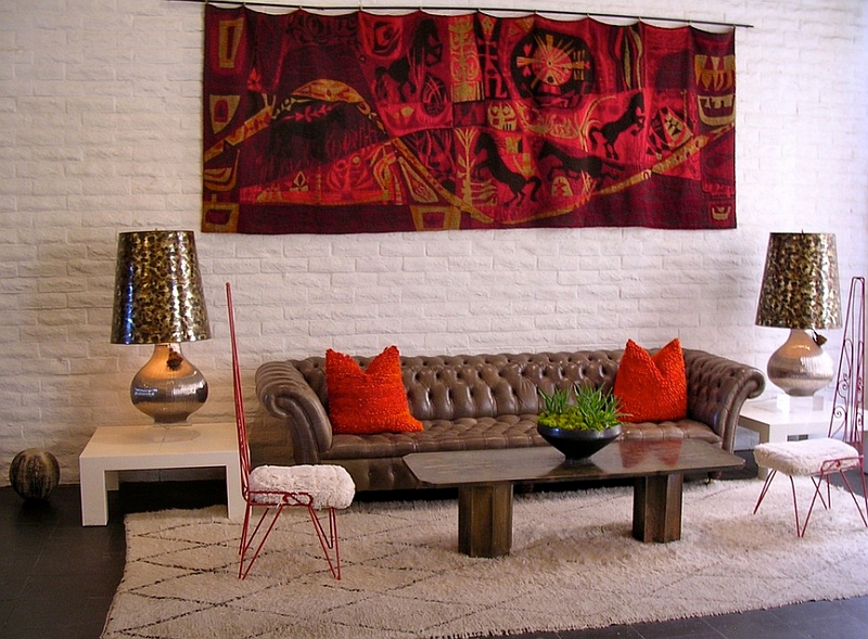 Eclectic living room with a touch of Moroccan charm