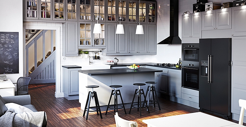 Elegant modern kitchen from the Ikea Catalog