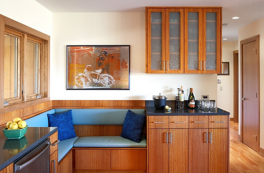 Elegant space to relax in the modern kitchen