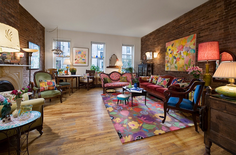 Fabulous living room with a unique style of its own! [Design: Kim Parker Interiors]