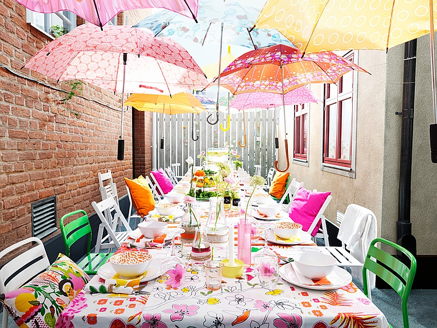 Fabulous outdoor dining space from the Ikea Catalog