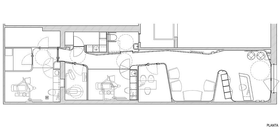 Floor plan of the Dental Angels Office by YLAB