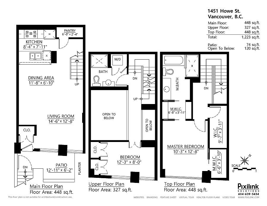 Floor plan of the modern townhouse with smart renovarions