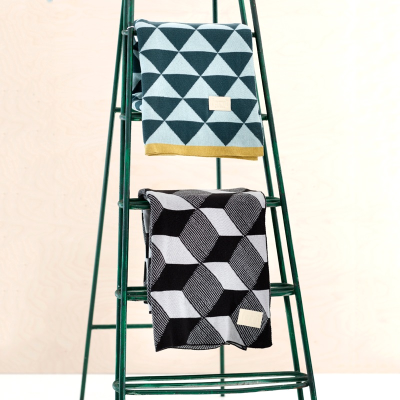 Geometric throws from Ferm Living