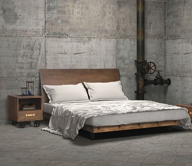 Industrial style bedroom with a dash of Steampunk! [Design: Zin Home]