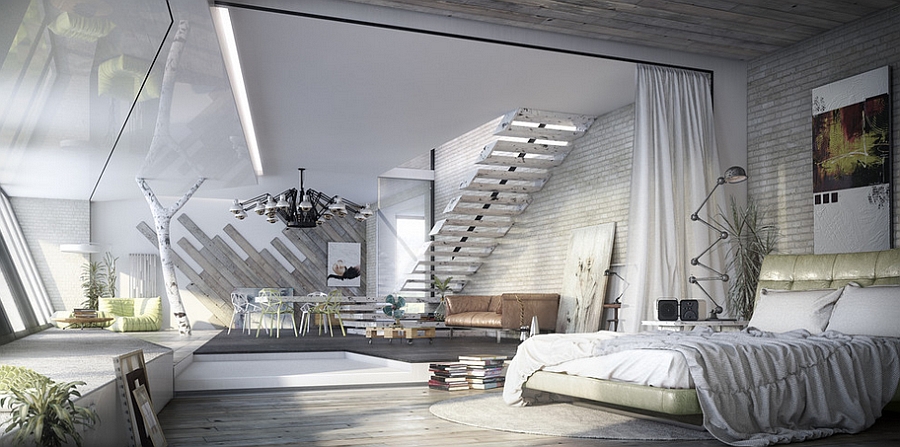 industrial bedroom ideas, photos trendy inspirations