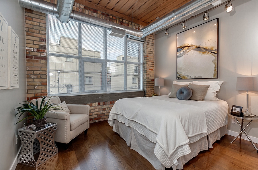  Modern Industrial Bedroom for Large Space