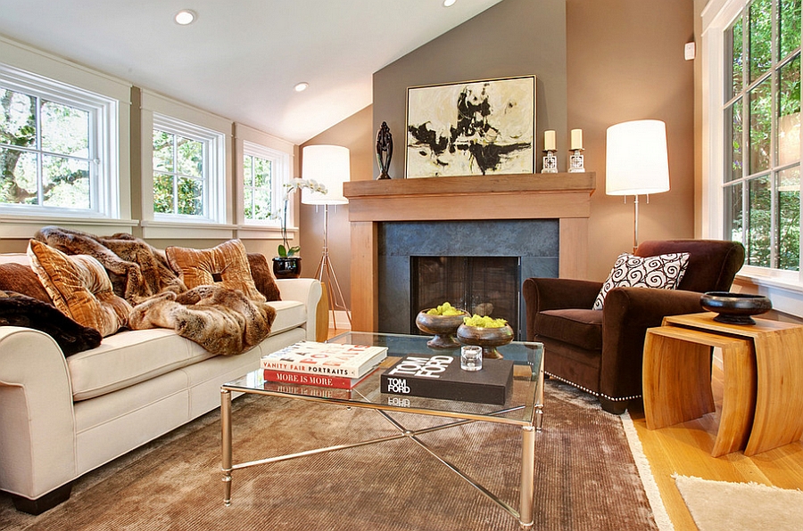 Nesting tables add space-conscious style to the room