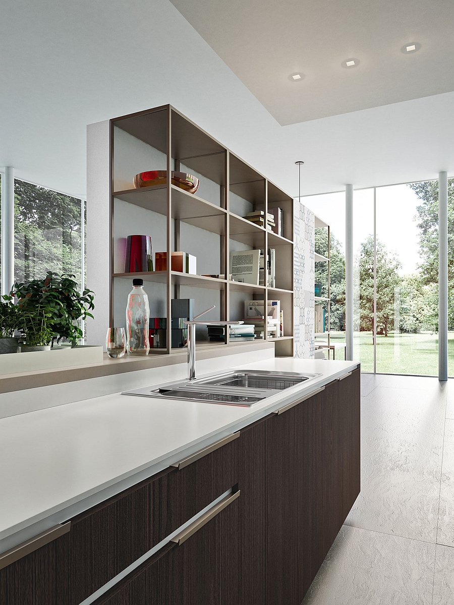 Open cabinets and storage solutions for the modern kitchen