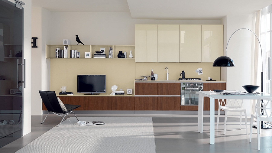 Smart kitchen combines living room elements with kitchen design