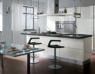 Classy Contemporary Kitchen Offers Refined, Innovative Space Solutions