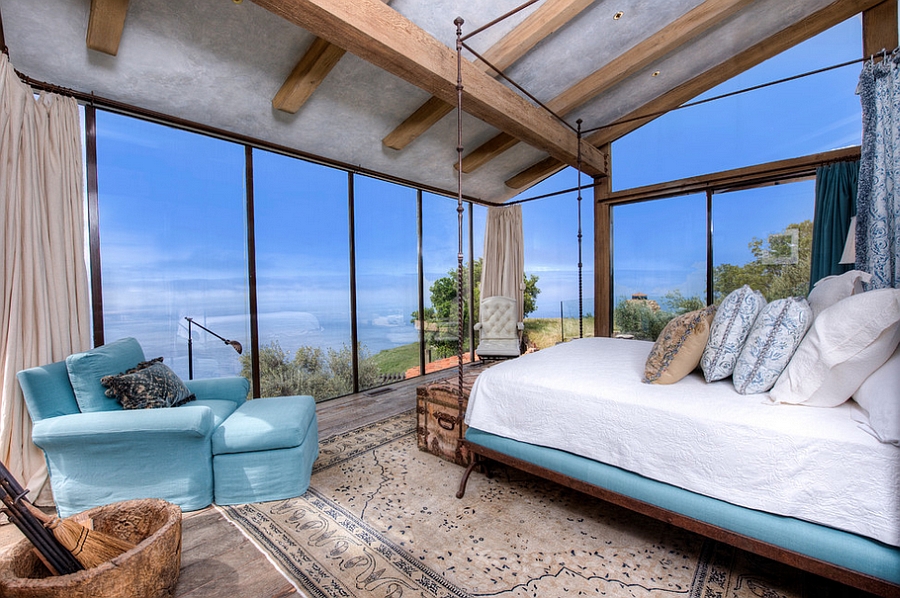 Stunning bedroom with a breathtaking view! [Design: Decker Bullock Sotheby's International Realty]