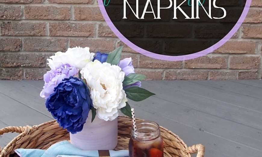 DIY 'Paint-Dipped' Napkins Bring Color To The Table!