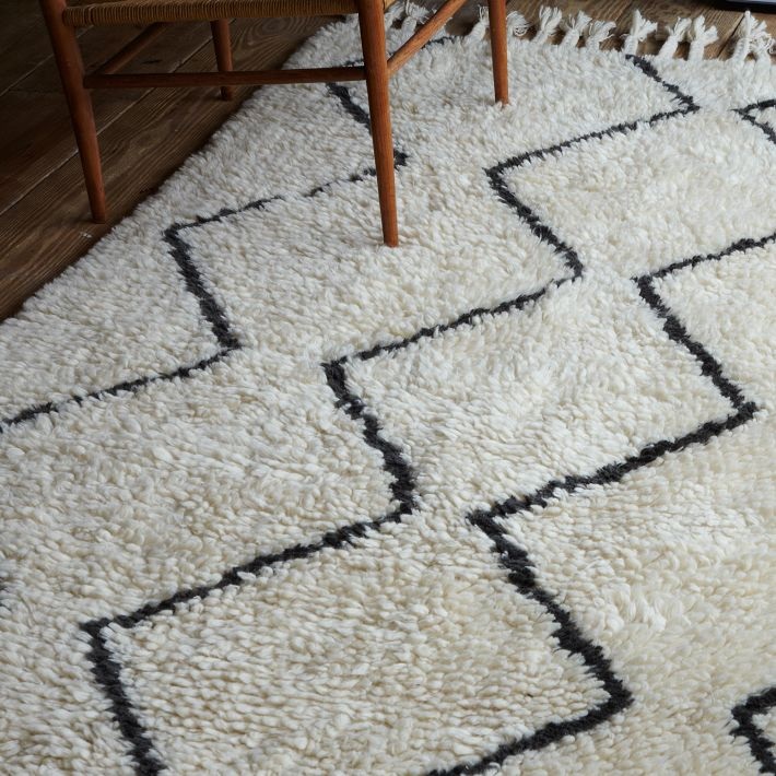 Textured wool rug from West Elm