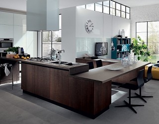 Trendy Contemporary Compositions Unite The Living Room With The Kitchen!