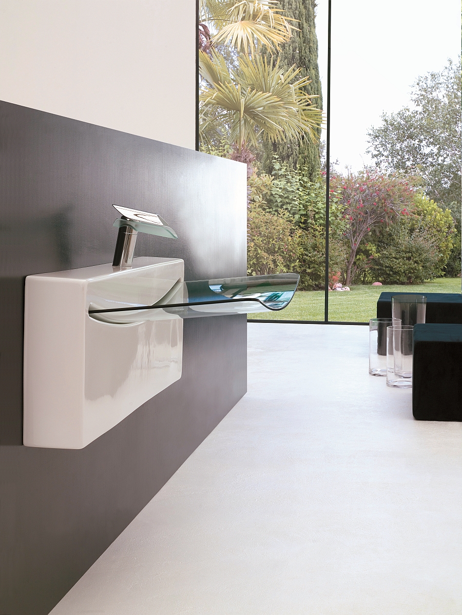 Ultrasleek washbasin for the minimal bathroom