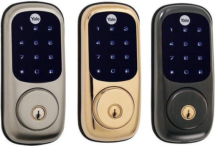 Yale's Touchscreen Deadbolt comes in a variety of finishes