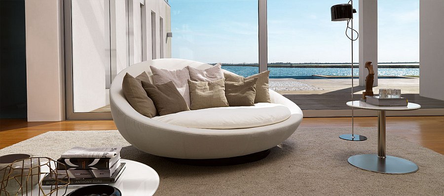 A modern version of the classic loveseat by Desiree