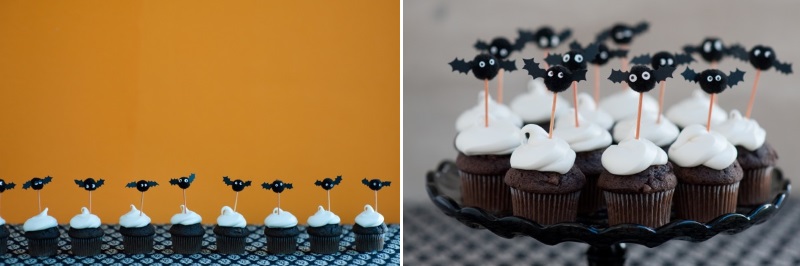 Bat cupcake toppers from Oh Happy Day