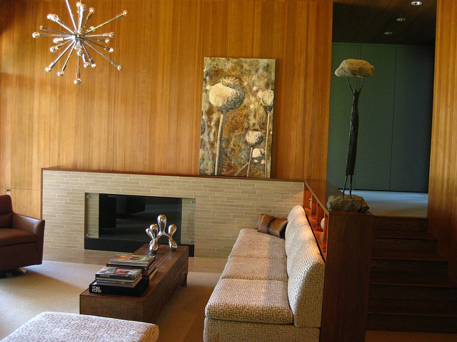 Beautiful art work lends elegance to the cozy living space