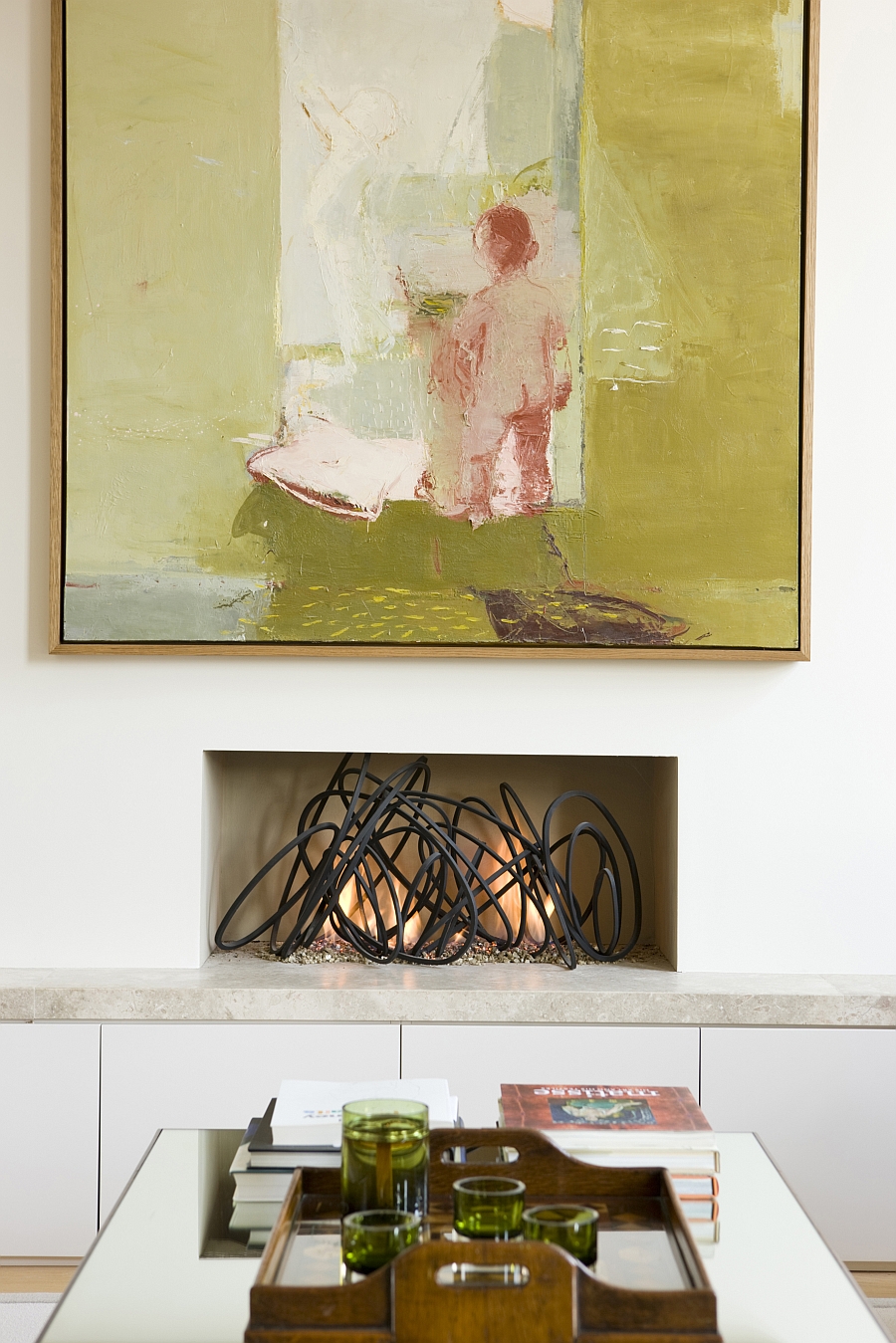 Beautiful fireplaces can be incorporated even in the smallest of spaces