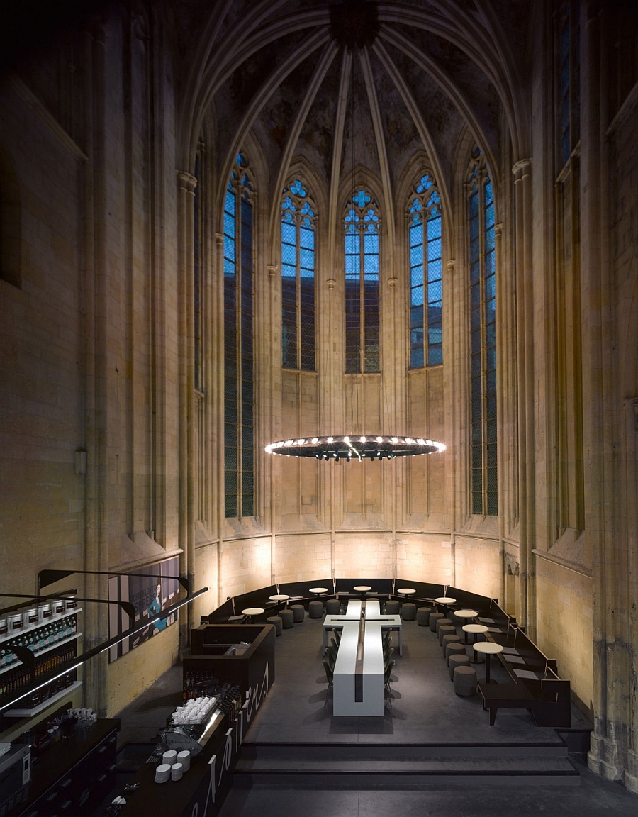 Brilliant lighting illuminates the reading area