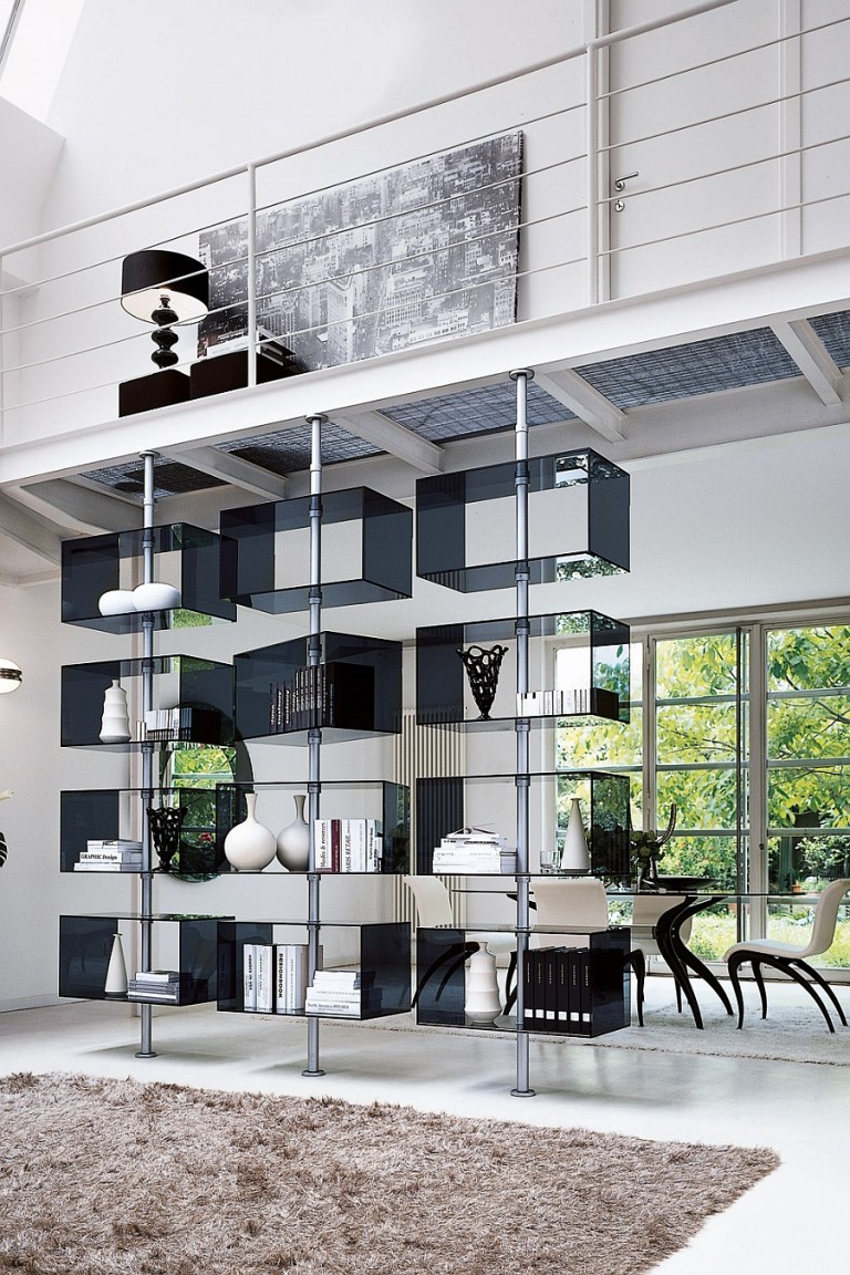 Stunning Minimalist Living Room Wall Unit Systems, Italian Design