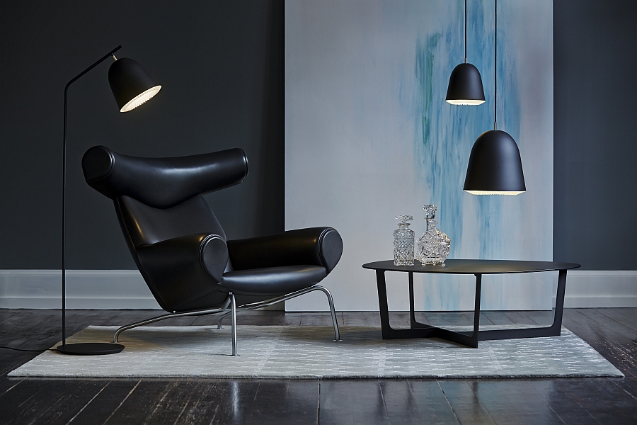 Contemporary floor and pendant lamp series fro Le Klint - Cache