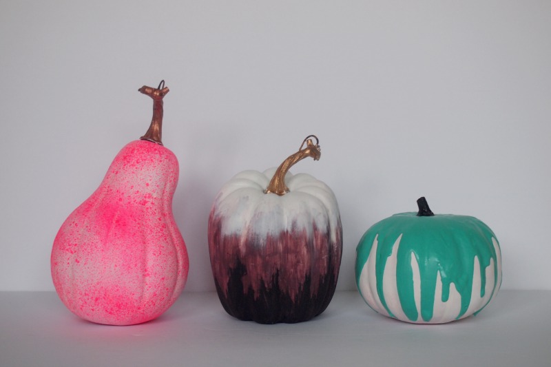 Creative Halloween DIY Painted Pumpkins Project