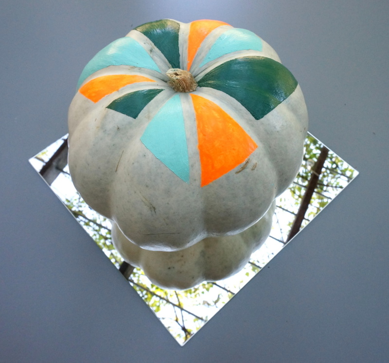 DIY painted pumpkin