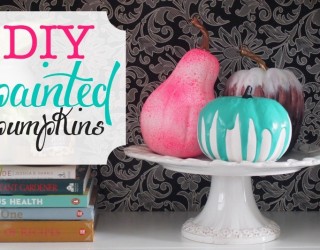 DIY Fun and Colorful Painted Pumpkins!