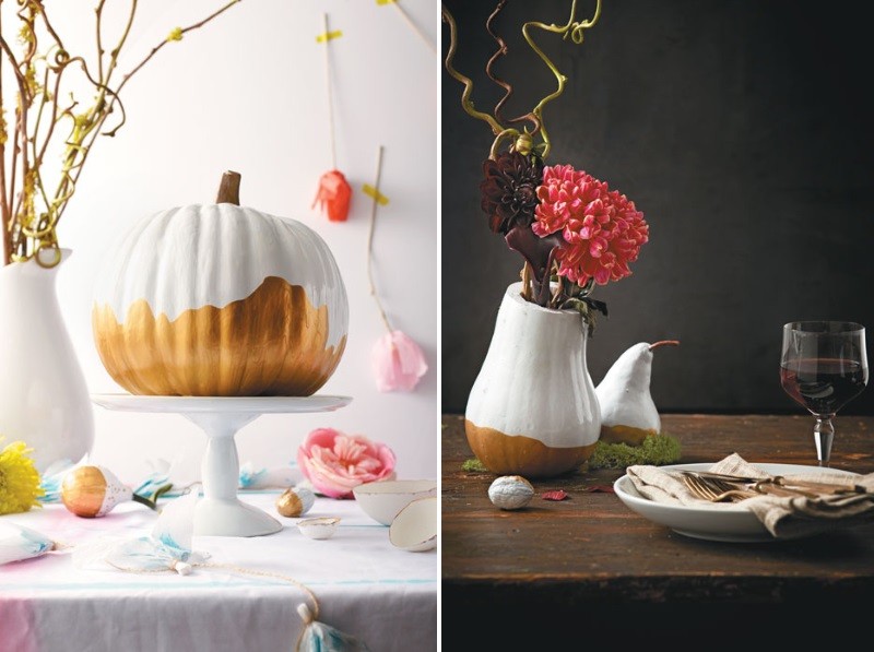 Double-dipped pumpkin decorating idea