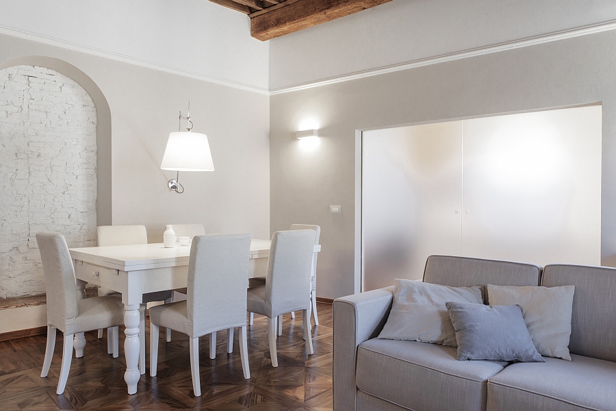 Elegant dining space that complements the living space perfectly