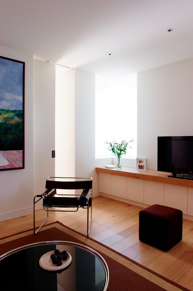 Elegant modern living room of the melbourne home