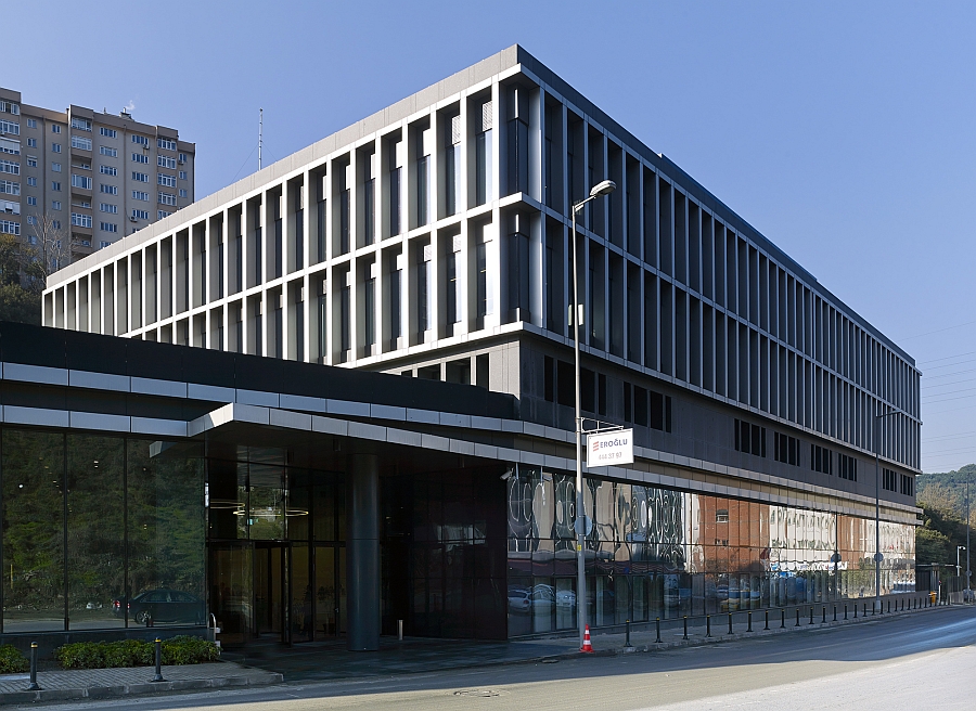 Entrance of the Dogus Headquarters in Istanbul