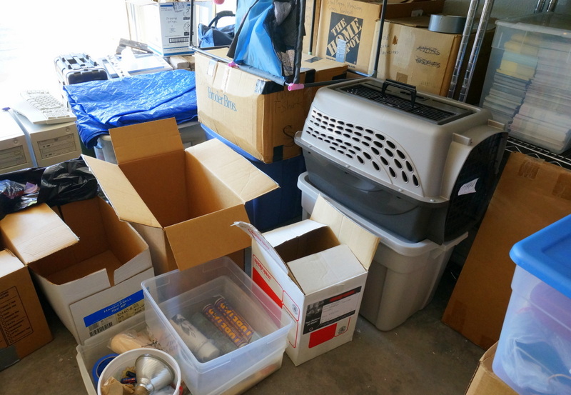 Floor clutter was a roadblock to our garage sale