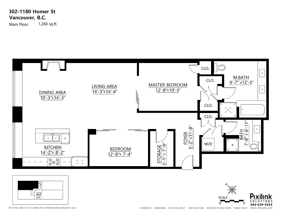 Floor plan of the stylish loft