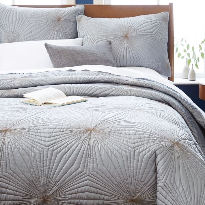 Geometric bedding from West Elm