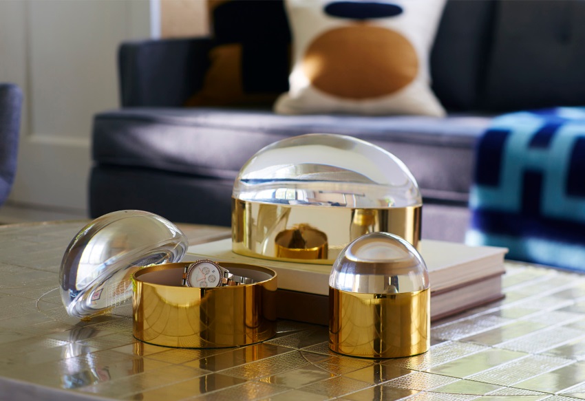 Globe brass boxes