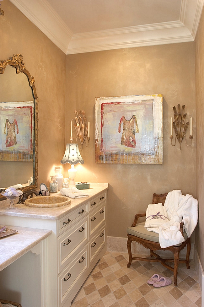 Inimitable modern bath with beautiful vintage charm [Design: Margaret L. Norcott]