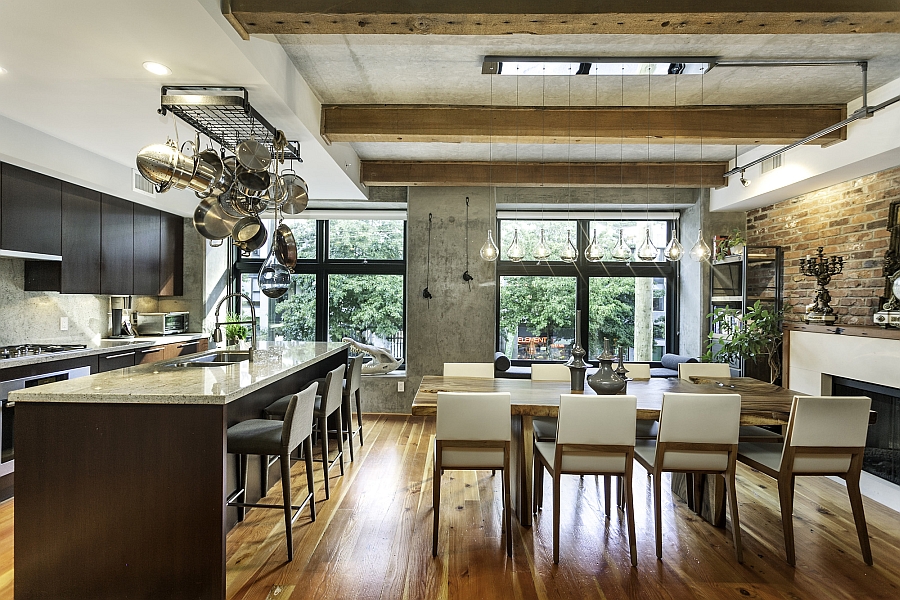 Large windows bring in ample ventilation into the loft