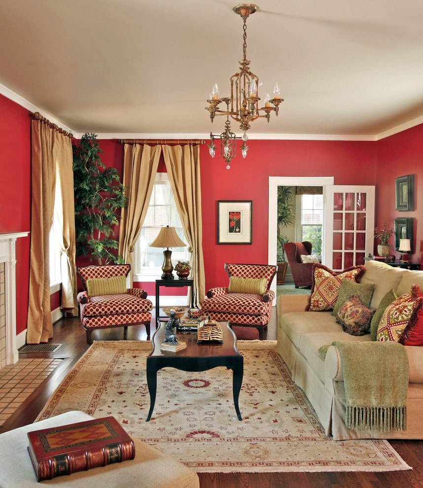  Red  Living  Rooms  Design  Ideas  Decorations Photos