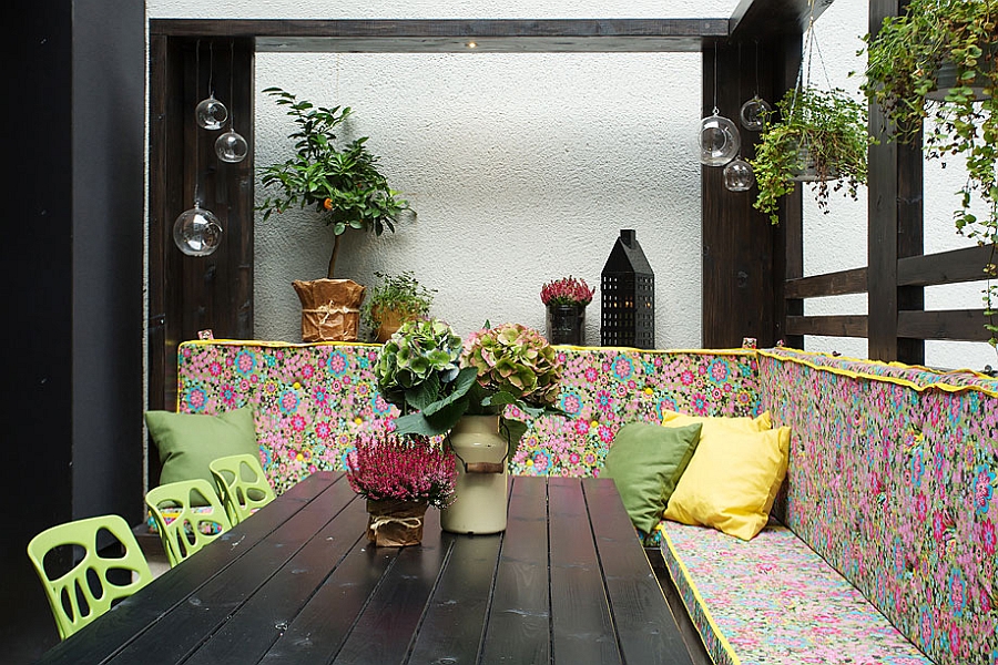 Lovely addition of color in the patio