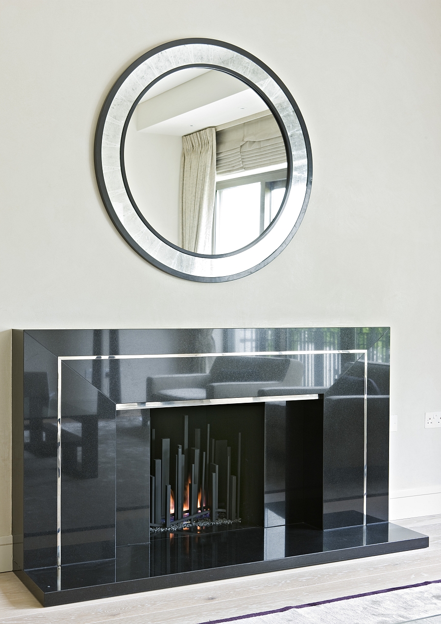 Metropolis Fireplace in an art deco setting