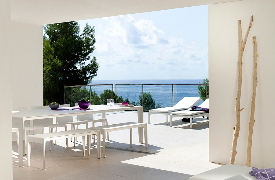 View on an Empty Luxury Balcony Near the Sea Stock Photo - Image of aegean,  holiday: 128268952