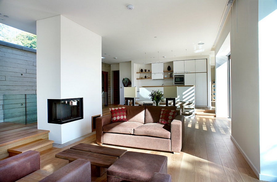 Modern living area with ample natural ventilation