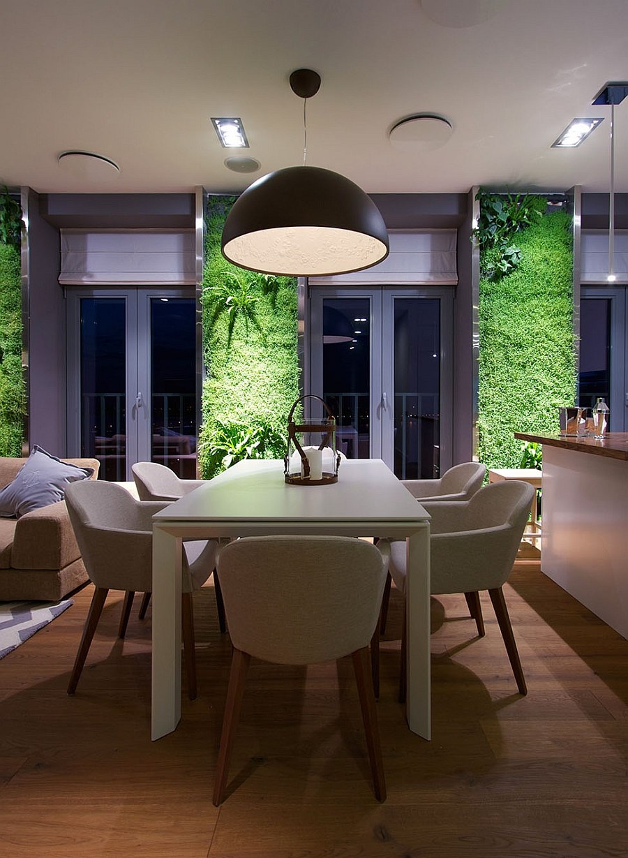 Natural and sustainable backdrop for the modern dining